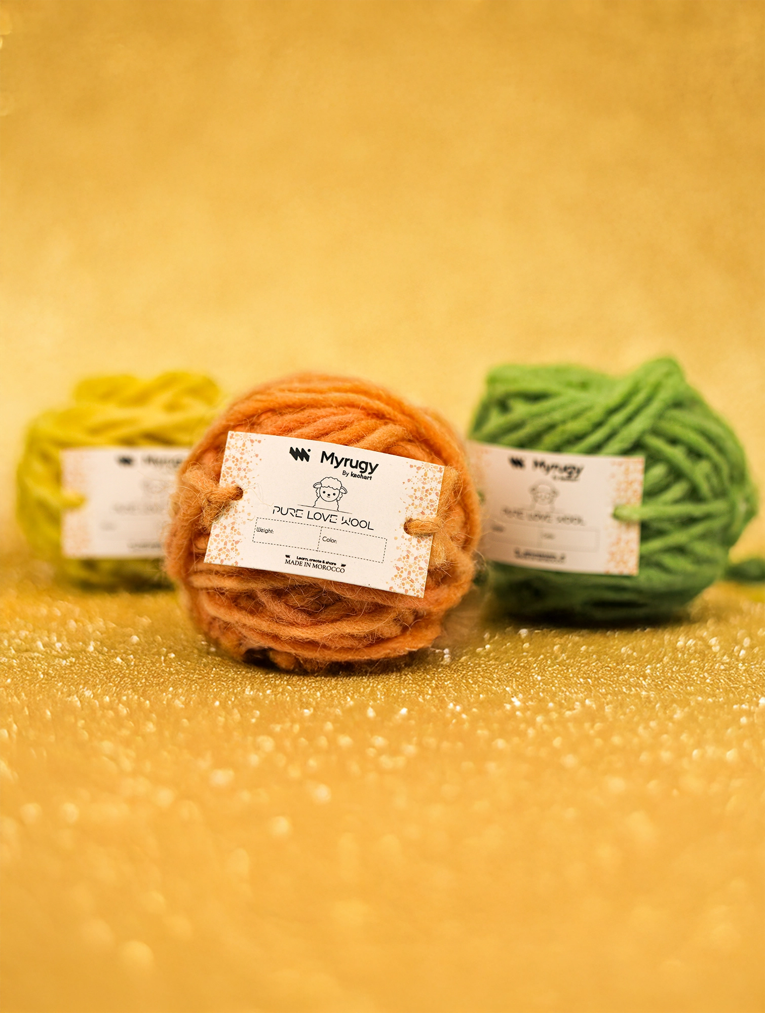 ✨ MyRugy Pure Love Wool – Naturally Dyed Moroccan Wool for Weaving & Crafting ✨